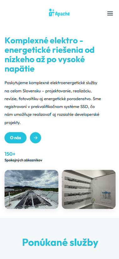 Apache s.r.o. - Mobilná verzia